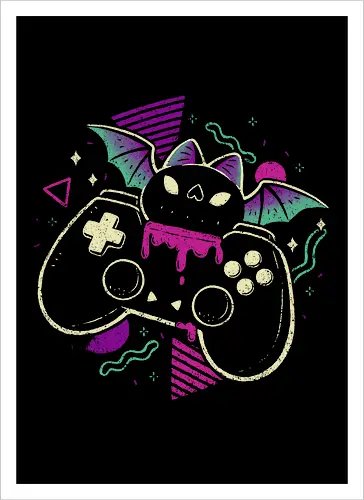 Creepy Cute Gamer Bat