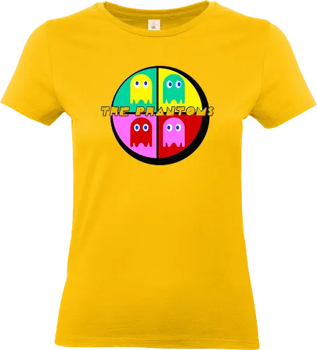 The Phantoms Colors Retro Game Art - video game, arcade, game, funny quote, gaming, geek, humor, joke, meme, memes, nerd, parody, pixel art, retro gaming, vintage, game art - Standard T-Shirt (Women)