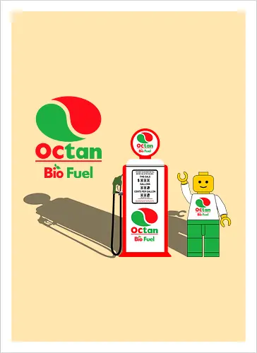 Octan Bio Fuel Toy Vintage Art