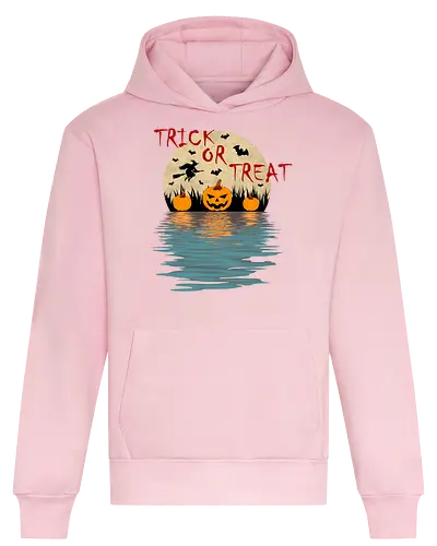 Trick Or Treat Halloween Art - halloween, funny halloween, funny quote, geek, happy halloween, humor, joke, meme, memes, nerd, parody, spooky, trick or treat, vintage halloween art - Heavyweight Hoodie