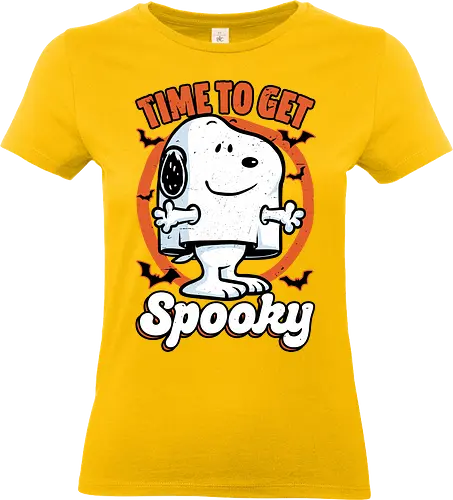 Spooky Beagle Halloween - Halloween, Spooky, Spooky Season, Mystery, Candy, Horror, October, Surprise, creepy, ghost, trick or treat, cute, boo, pet, beagle, dog, comic, bat, bats, peanuts - Standard T-Shirt (Women)