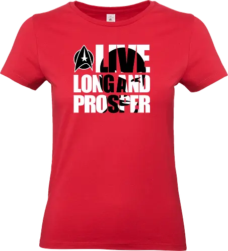 Live Long And...Beyond!!! - nerd, trekkie, joke, gaming, anime, nerd, television, joke, meme, vintage, funny quote, memes, funnytee, funny pop, humor, parody, geek, Space, spock, sci-fi, sci-fi movies, geek - Standard T-Shirt (Women)