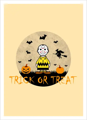 Charlie's Trick Or Treat Halloween Art 