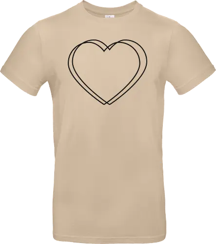 VVP Herz - schwarz - Standard T-Shirt