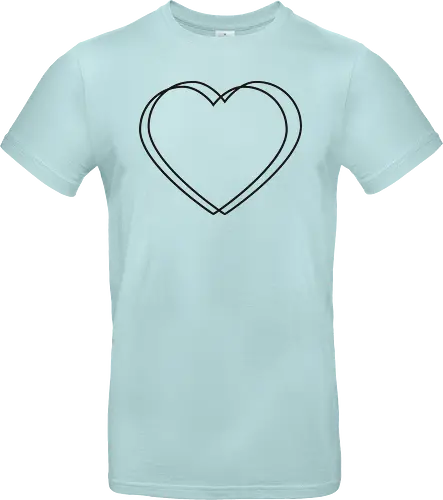 VVP Herz - schwarz - Standard T-Shirt