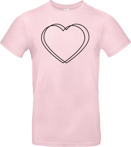 VVP Herz - schwarz - Standard T-Shirt
