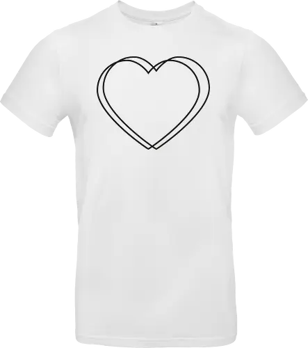 VVP Herz - schwarz - Standard T-Shirt