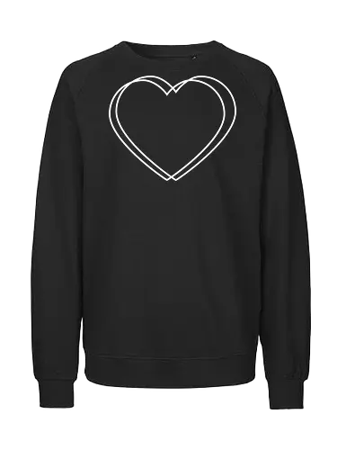 VVP Herz - weiß - Fairtrade Sweatshirt