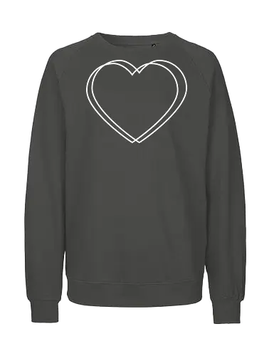 VVP Herz - weiß - Fairtrade Sweatshirt