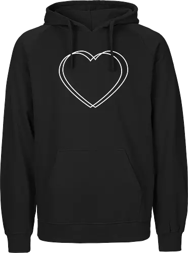 VVP Herz - weiß - Fairtrade Hoodie
