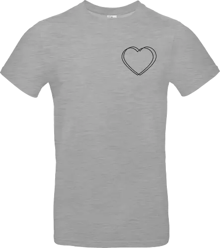 VVP Herz - schwarz - Pocket - Standard T-Shirt