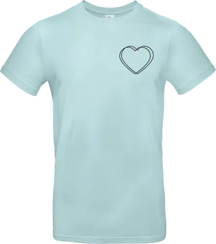 VVP Herz - schwarz - Pocket - Standard T-Shirt