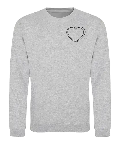 VVP Herz - schwarz - Pocket - Sweatshirt