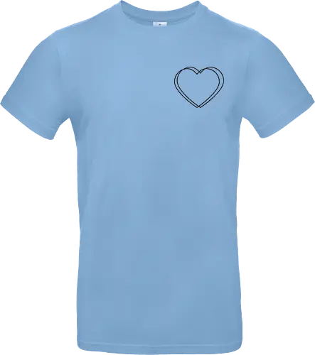 VVP Herz - schwarz - Pocket - Standard T-Shirt