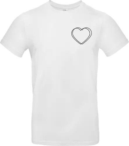VVP Herz - schwarz - Pocket - Standard T-Shirt