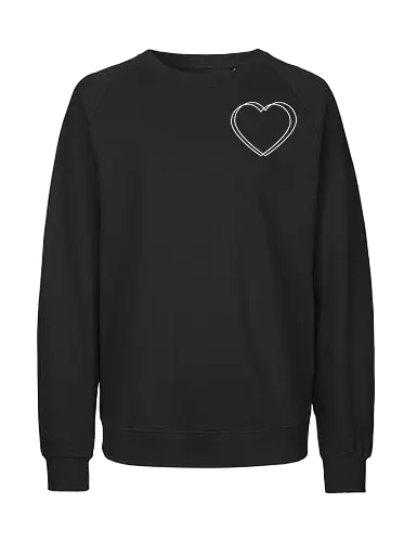 VVP Herz - weiß - Pocket - Fairtrade Sweatshirt