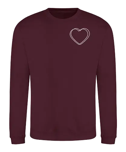 VVP Herz - weiß - Pocket - Sweatshirt