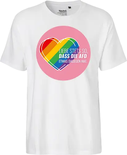 Liebe stets so... Pride Herz - Kreis - Fairtrade T-Shirt