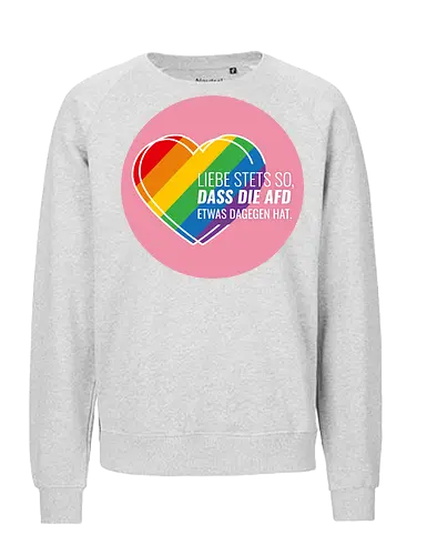 Liebe stets so... Pride Herz - Kreis - Fairtrade Sweatshirt