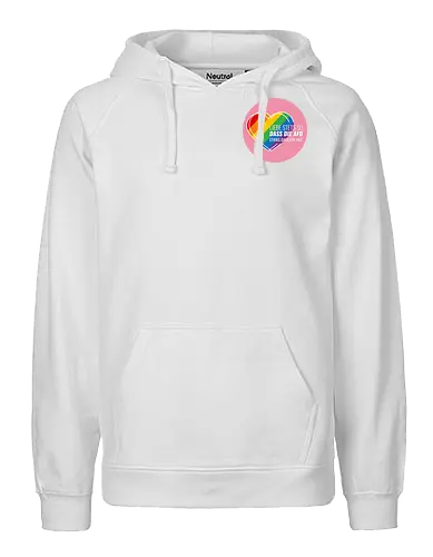Liebe stets so... Pride Herz - Kreis - Pocket - Fairtrade Hoodie