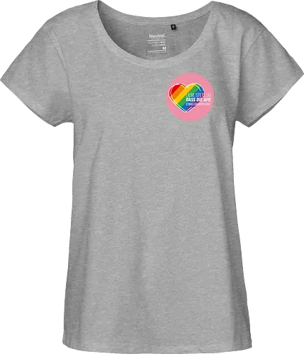 Liebe stets so... Pride Herz - Kreis - Pocket - Fairtrade Girl Shirt