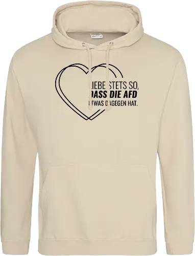 Liebe stets so... - schwarz - Standard Hoodie