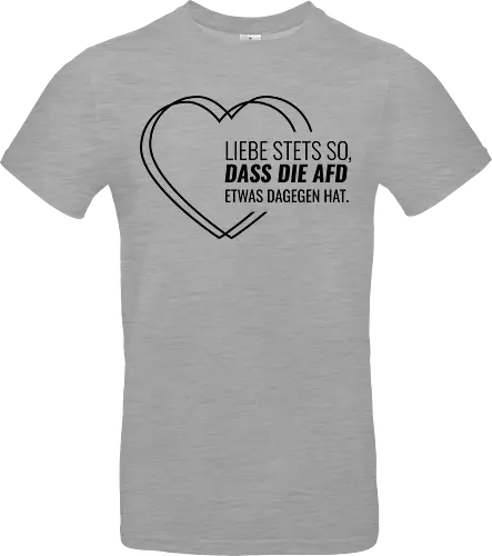 Liebe stets so... - schwarz - Standard T-Shirt