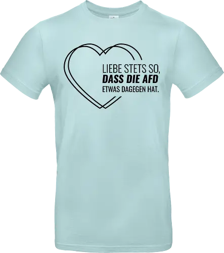 Liebe stets so... - schwarz - Standard T-Shirt