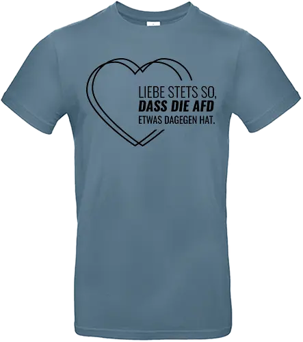 Liebe stets so... - schwarz - Standard T-Shirt