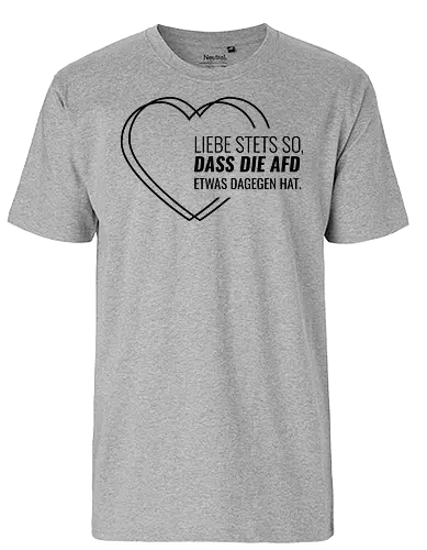 Liebe stets so... - schwarz - Fairtrade T-Shirt