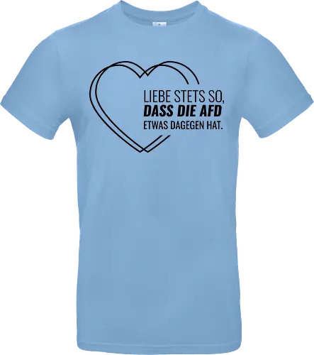 Liebe stets so... - schwarz - Standard T-Shirt