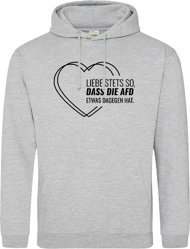 Liebe stets so... - schwarz - Standard Hoodie