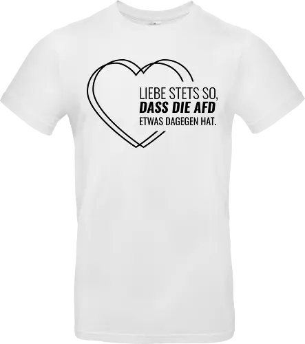 Liebe stets so... - schwarz - Standard T-Shirt