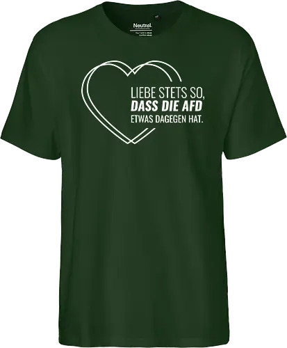 Liebe stets so... - weiß - Fairtrade T-Shirt