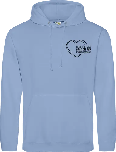 Liebe stets so... - schwarz - Pocket - Standard Hoodie