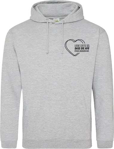 Liebe stets so... - schwarz - Pocket - Standard Hoodie