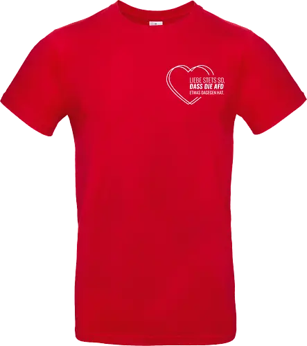 Liebe stets so... - weiß - Pocket - Standard T-Shirt