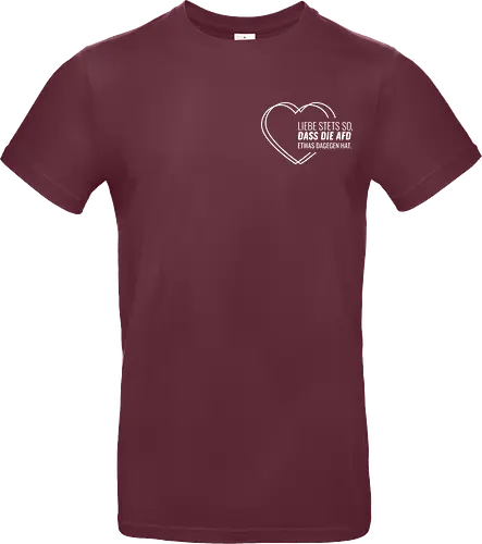 Liebe stets so... - weiß - Pocket - Standard T-Shirt