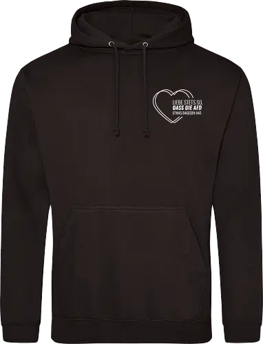 Liebe stets so... - weiß - Pocket - Standard Hoodie