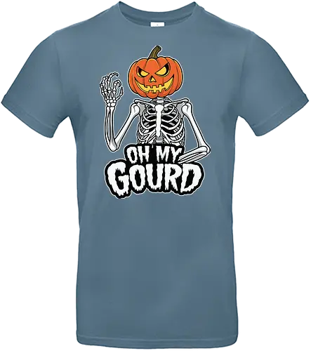 OH MY GOURD - pumpkin, skeleton, halloween, humor, gourd, spooky, costume, phrase, festive, decoration - Standard T-Shirt