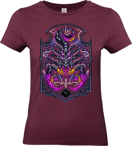great scorpio zodiac  - zodiac, scorpio, scorpion, poison, Symbiote, mushroom, psycadelic, art, magic, cool, logo, mascot, illustration, wild, beast, horror, halloween - Standard T-Shirt (Women)