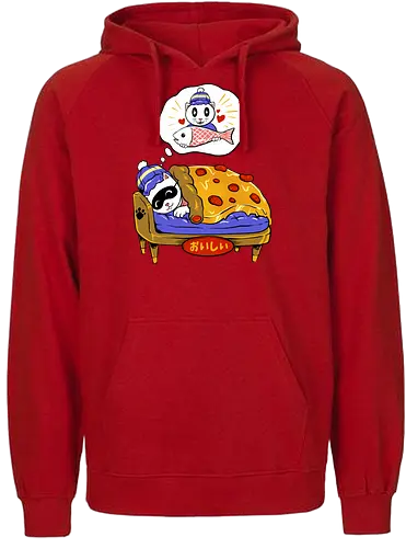 sleeping beauty  - cat, busy, kitty, fun, funny, cute, animal, catlover, fish, pizza, pizzalover, animal, food, culinary, meme, cartoon - Fairtrade Hoodie