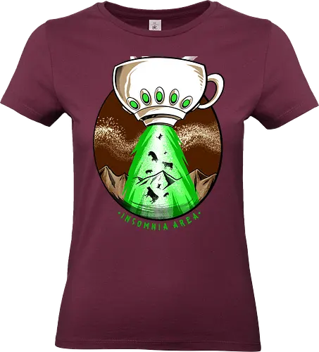 good infected - coffee, caffeine, cool, latte, cafe, insomnia, drink, happy, ufo, alien, scifi, fantasy, horror, halloween, sleep, insomnia - Standard T-Shirt (Women)