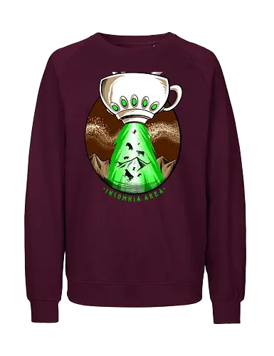 good infected - coffee, caffeine, cool, latte, cafe, insomnia, drink, happy, ufo, alien, scifi, fantasy, horror, halloween, sleep, insomnia - Fairtrade Sweatshirt