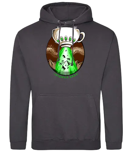 good infected - coffee, caffeine, cool, latte, cafe, insomnia, drink, happy, ufo, alien, scifi, fantasy, horror, halloween, sleep, insomnia - Standard Hoodie