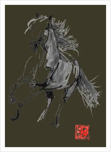 horse running