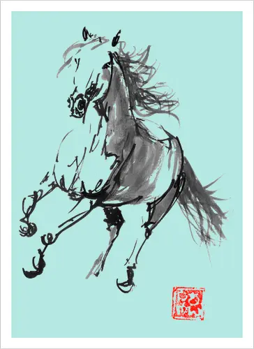 horse running