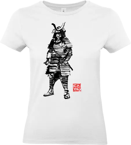 samurai tough - samurai, japan, sumie, armor - Standard T-Shirt (Women)