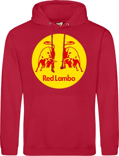 Red Lambo Vintage Art