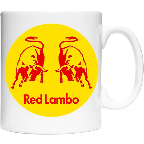 Red Lambo Vintage Art